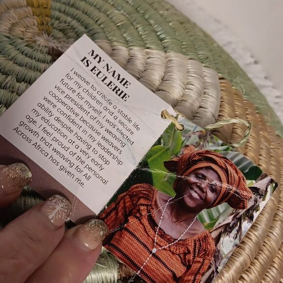 Kazi Multicolor Hand Woven Bowl - Picture 5 of 9